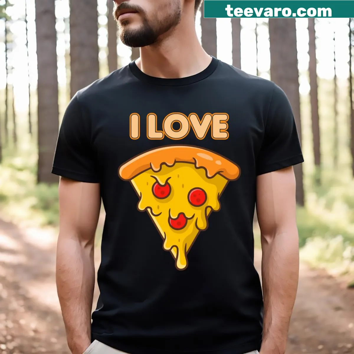 Funny Italian Pizza Lover t-shirt featuring bold text design — on a men's t-shirt
