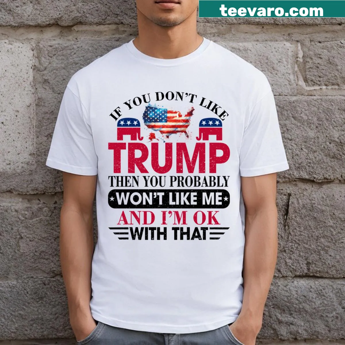 Bold graphic T-shirt stating 'If You Don't Like' for humorous communication — on a men's t-shirt