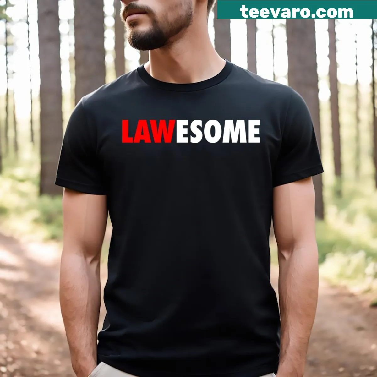 Funny lawyer-themed text graphic — on a men's t-shirt