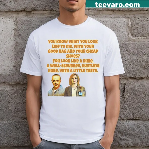 Illustrated Silence of the Lambs 1991 movie-themed T-shirt
