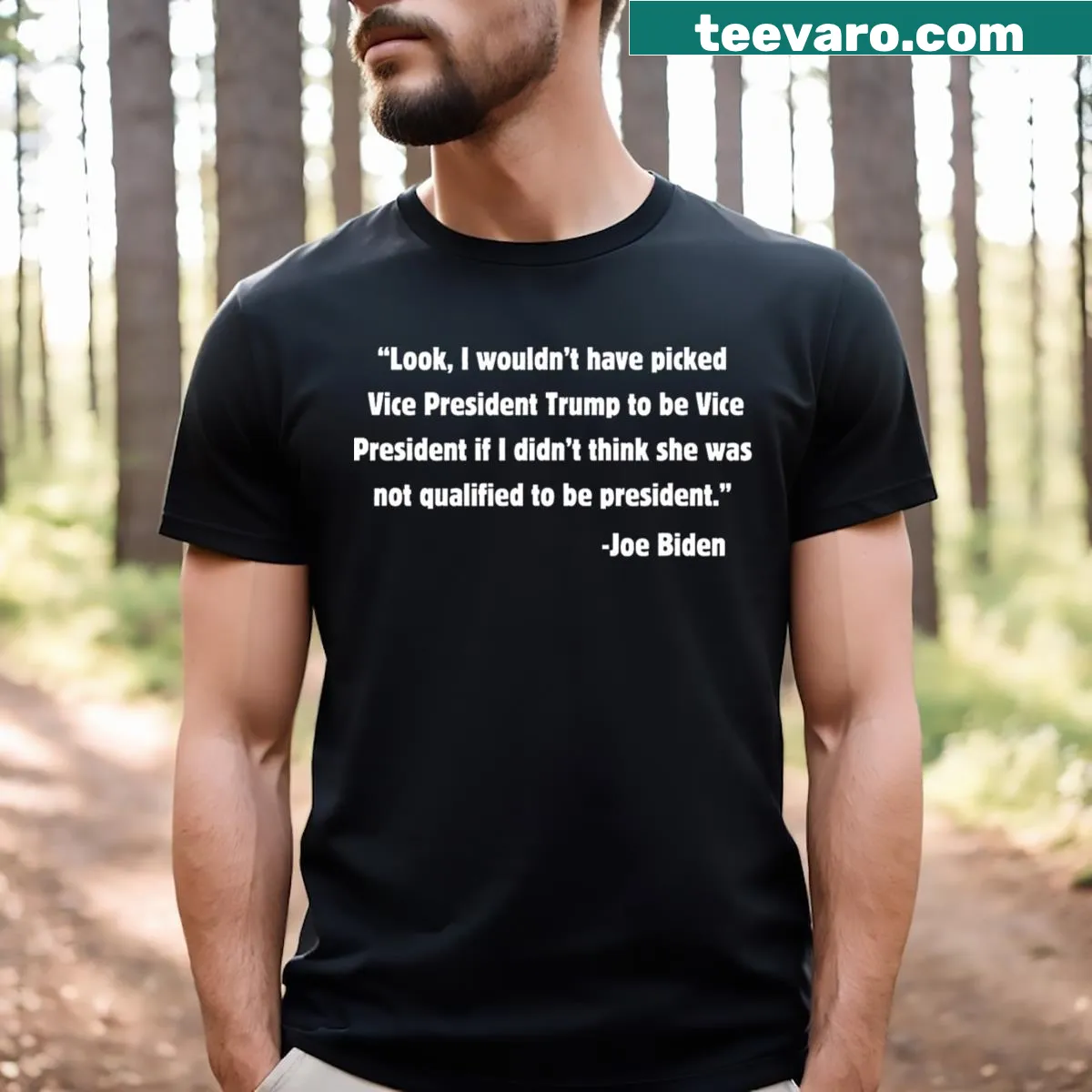 Funny t-shirt about Trump as Vice President — on a men's t-shirt
