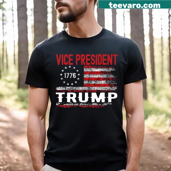 Humorous election-themed t-shirt featuring Trump, Biden, and USA flag