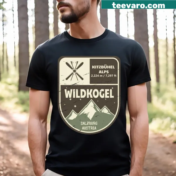 Wildkogel Austrian Alps illustration t-shirt