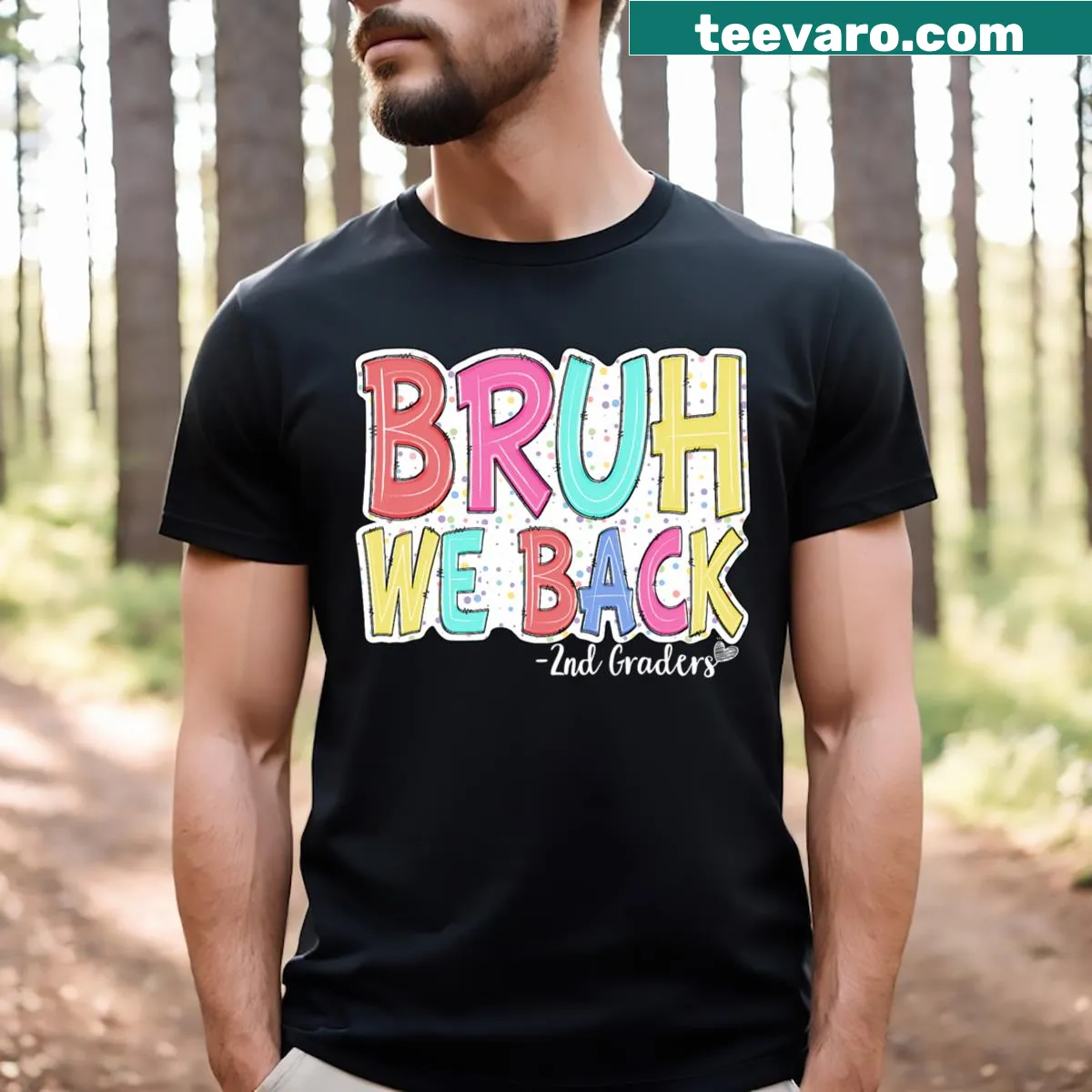 Funny 'We Back To School' text on a kids t-shirt — on a men's t-shirt