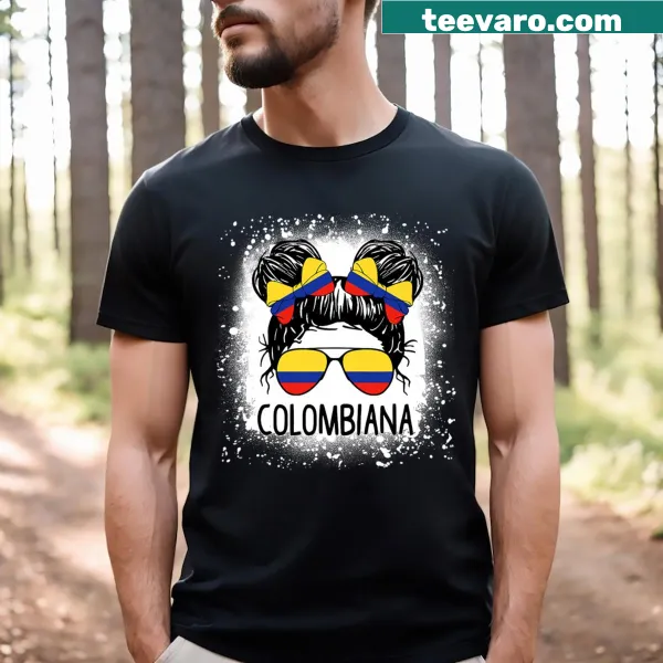 Illustrative T-shirt featuring Colombian pride for teens