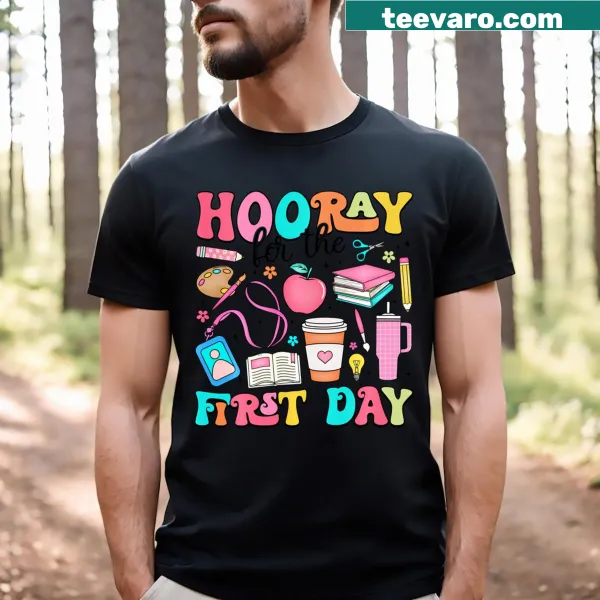 Cheerful t-shirt for the first day back to school