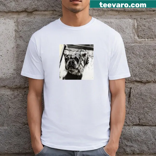 Illustrated French Bulldog puppy t-shirt for dog lovers