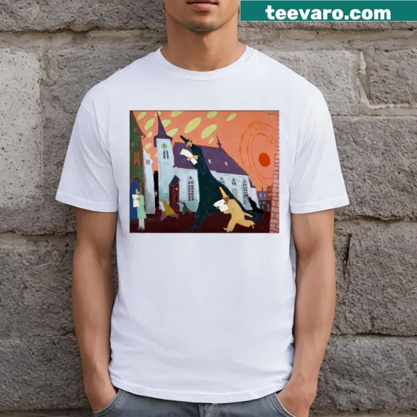 Minimalist T-shirt inspired by artist Lyonel Feininger