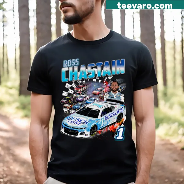 T-shirt featuring Ross Chastain's name for racing fans