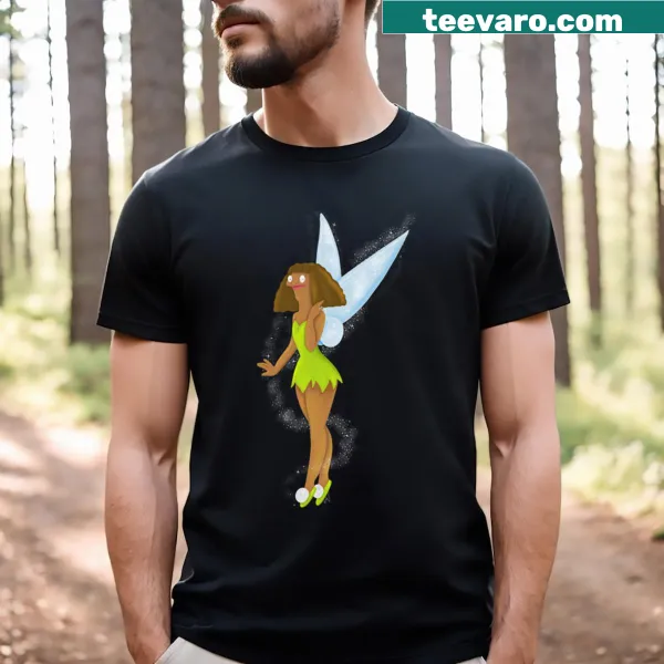 Illustrated T-shirt with a whimsical 'Tinkermallow' design