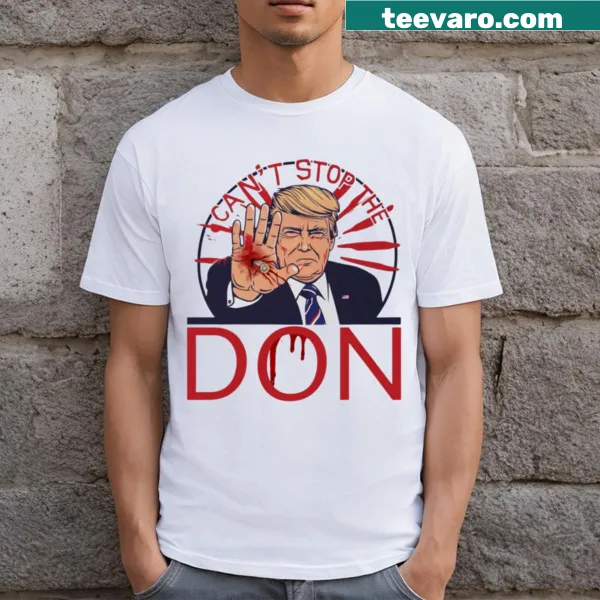Patriotic Trump 2024 campaign T-shirt with bold text