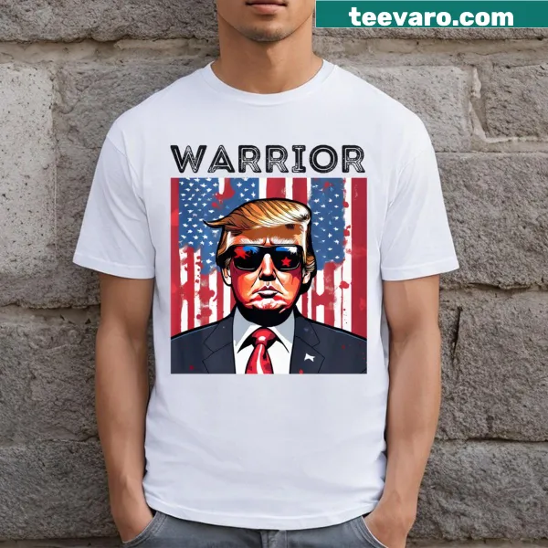 Funny Trump 2024 Warrior T-shirt with humorous graphic