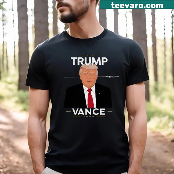 Trump Vance t-shirt with prominent text design