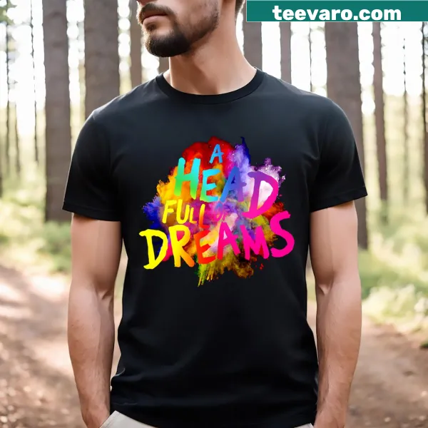 Artistic T-shirt inspired by Coldplay's music