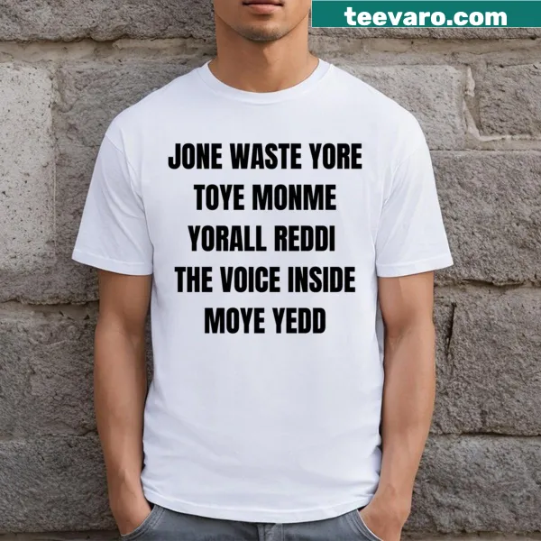 Witty typography design on T-shirt with humorous phrase