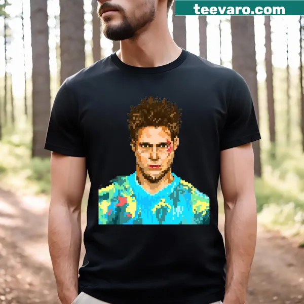 Retro Tyler Durden graphic on Fight Club T-shirt