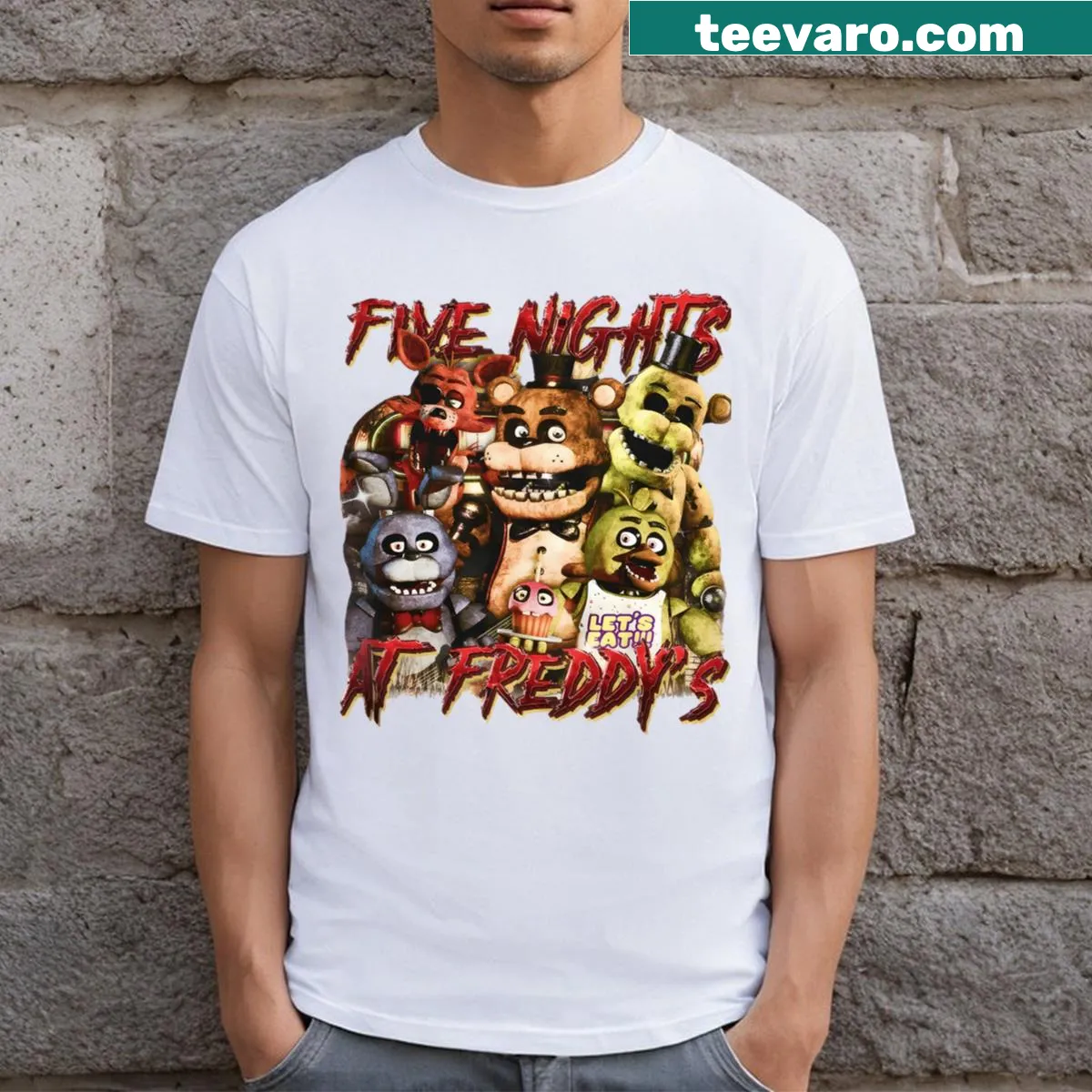 Funny vintage gaming t-shirt celebrating movies and gaming — on a men's t-shirt
