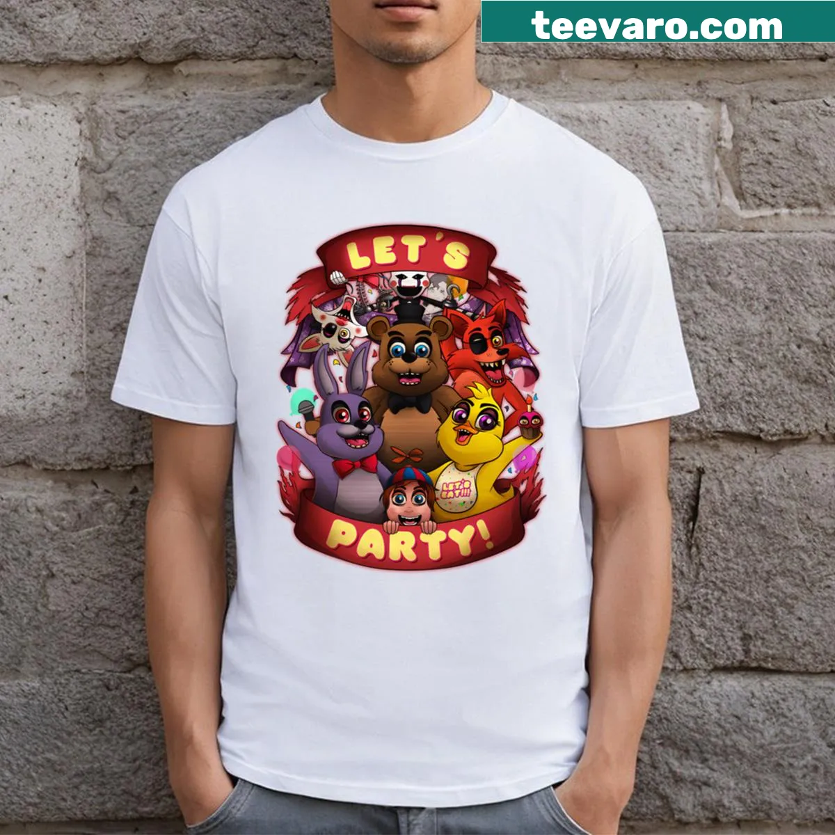 Vintage funny t-shirt blending gaming and movies — on a men's t-shirt