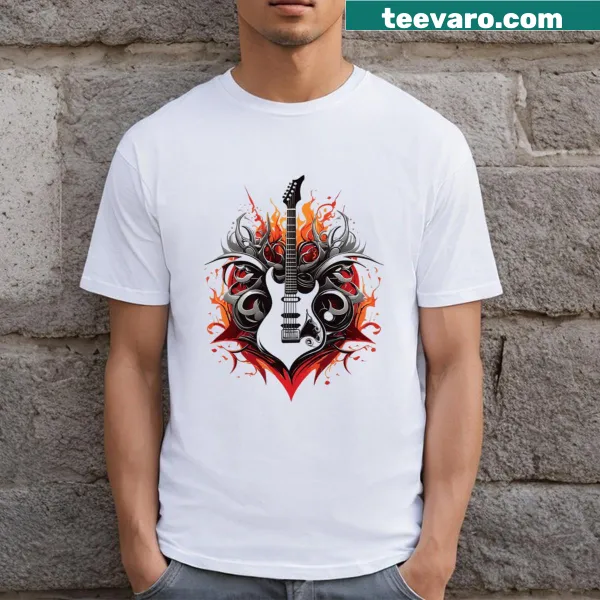 Heavy metal-themed T-shirt featuring a bold logo design for fans.