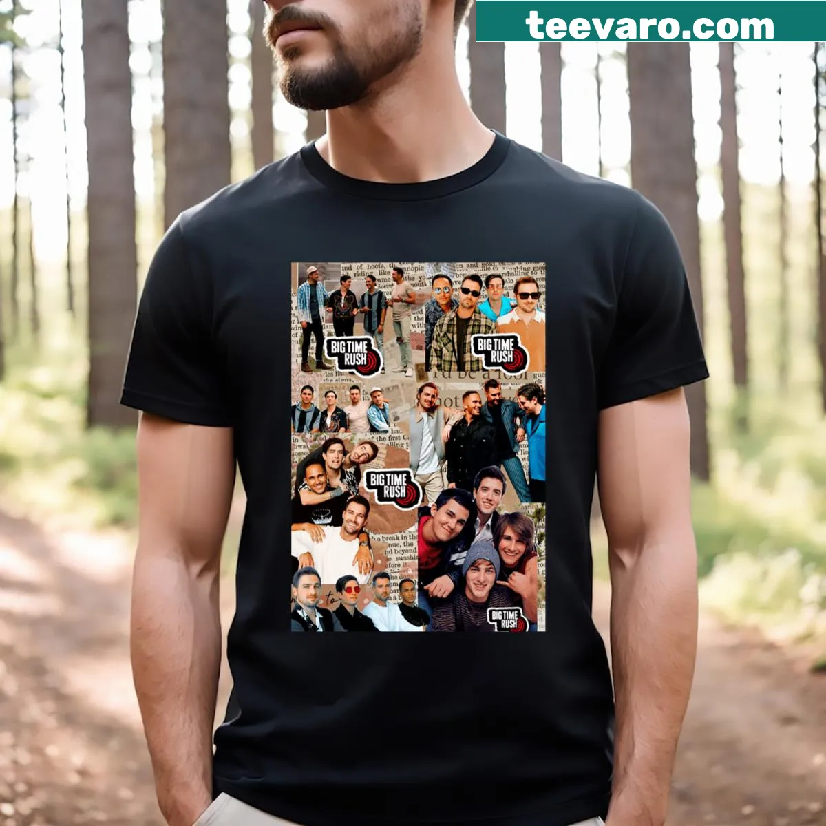 Vintage band logo t-shirt with distressed print. — on a men's t-shirt