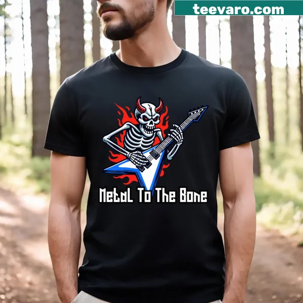Bold Metal To The Bone graphic t-shirt