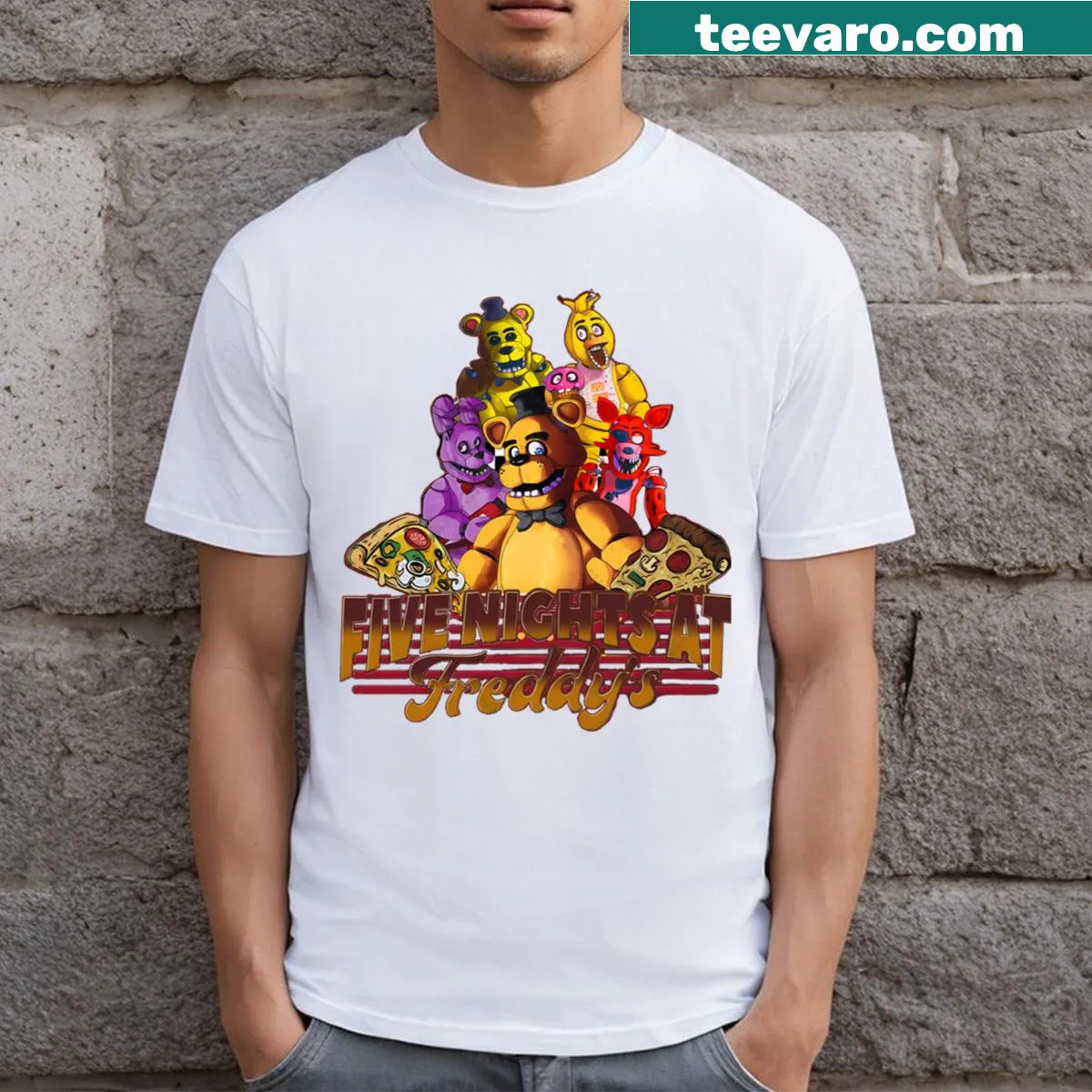 Vintage-style T-shirt with a humorous gaming and movie design — on a men's t-shirt