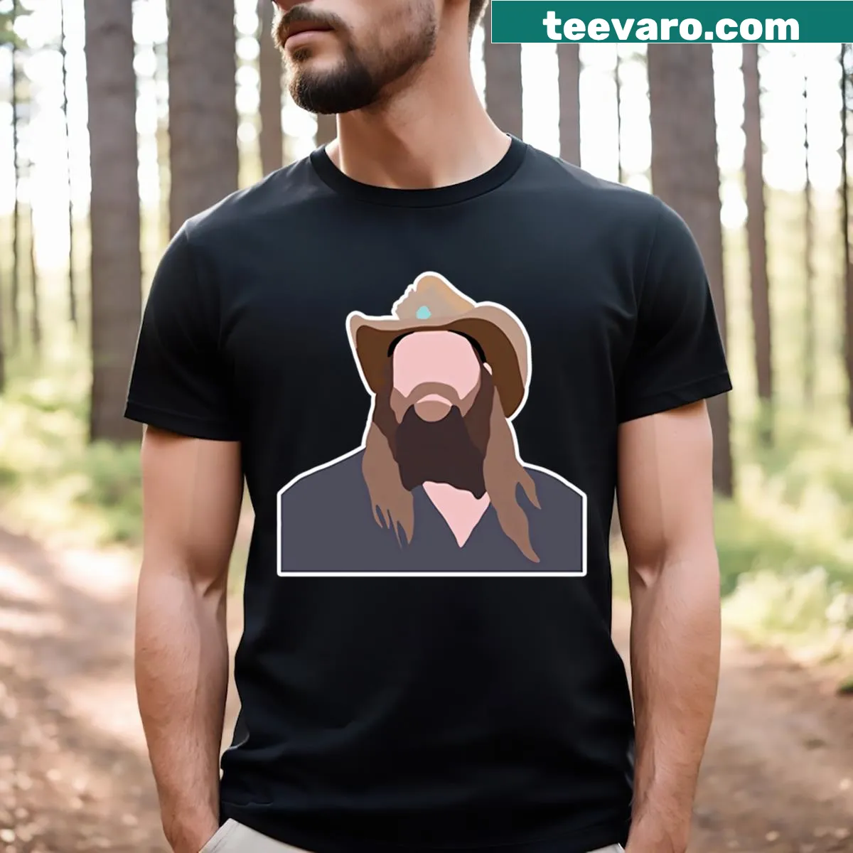 Outlaw-themed T-shirt reflecting a rebellious spirit — on a men's t-shirt