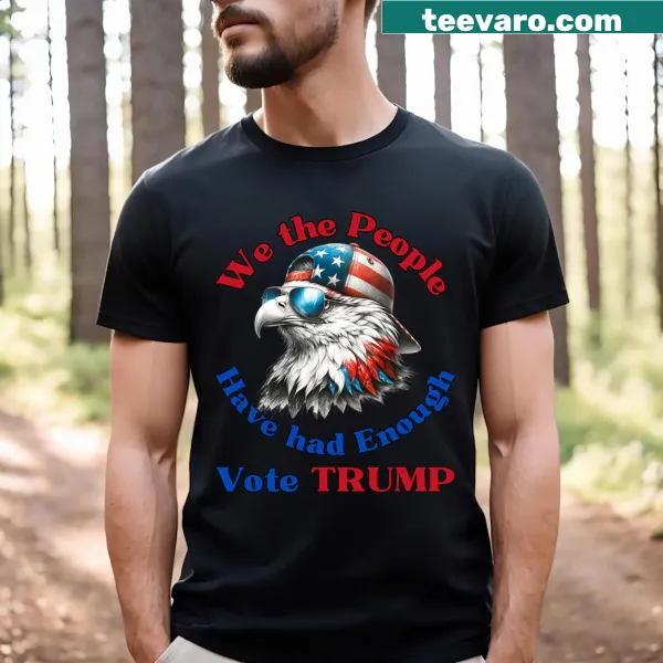 Bold typography on Pro Republican Vote Trump t-shirt