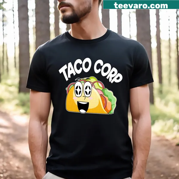 Playful T-shirt celebrating tacos with a cheerful graphic