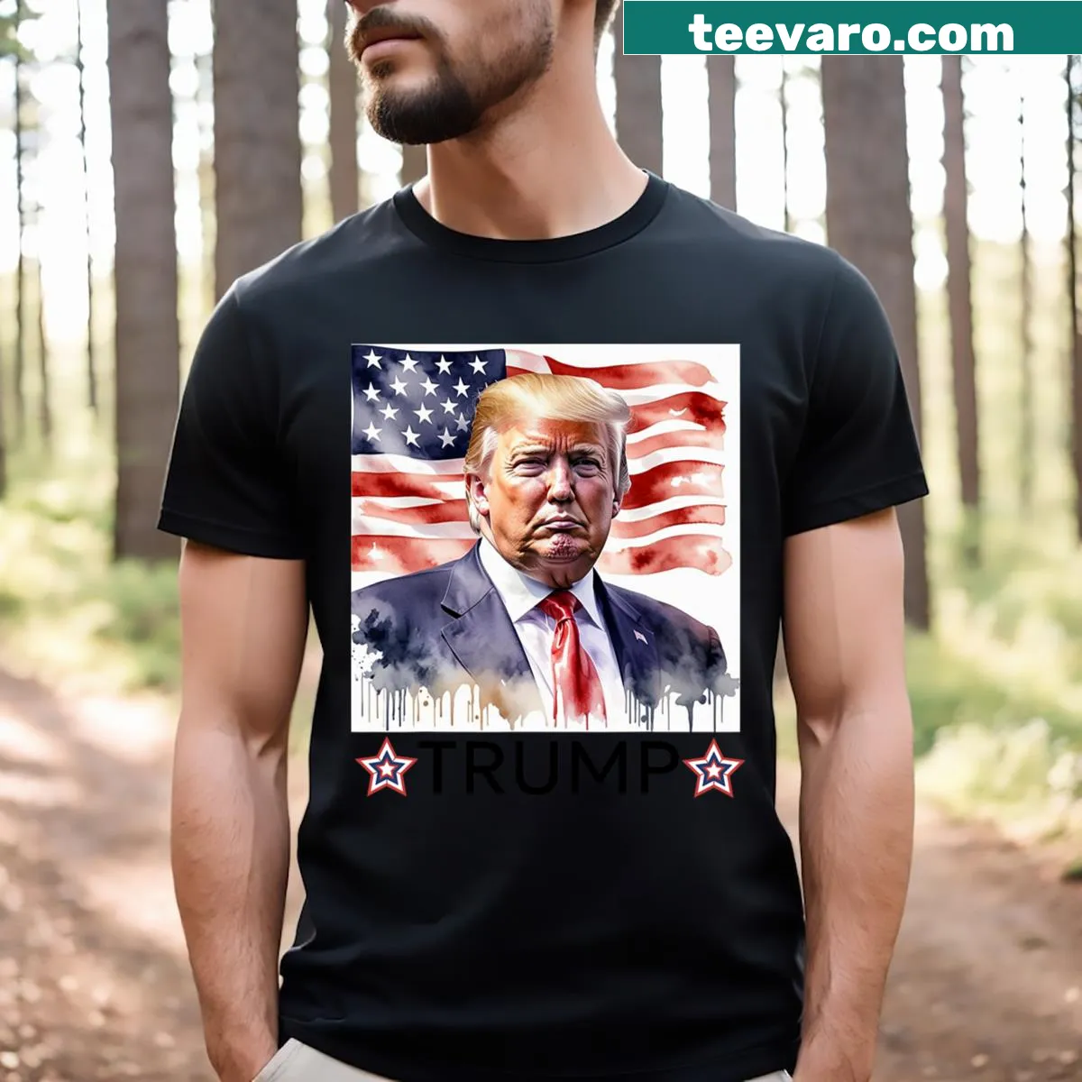 T-shirt highlighting influential leadership for 2024 — on a men's t-shirt