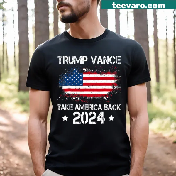 Bold supporter T-shirt with Take America Back message.