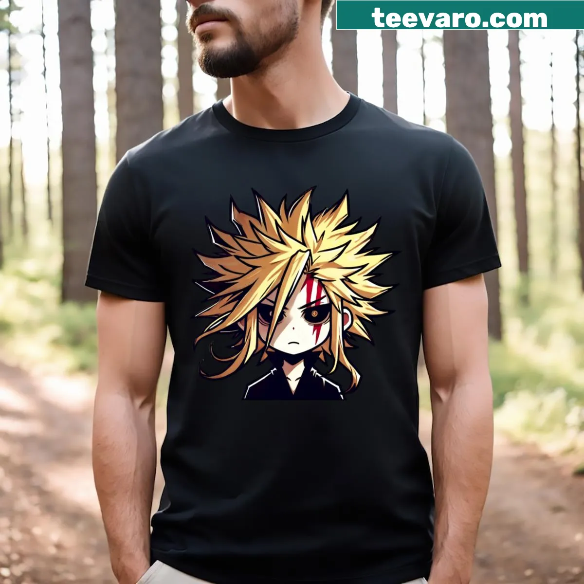 Chibi Toshinori graphic on a T-shirt. — on a men's t-shirt