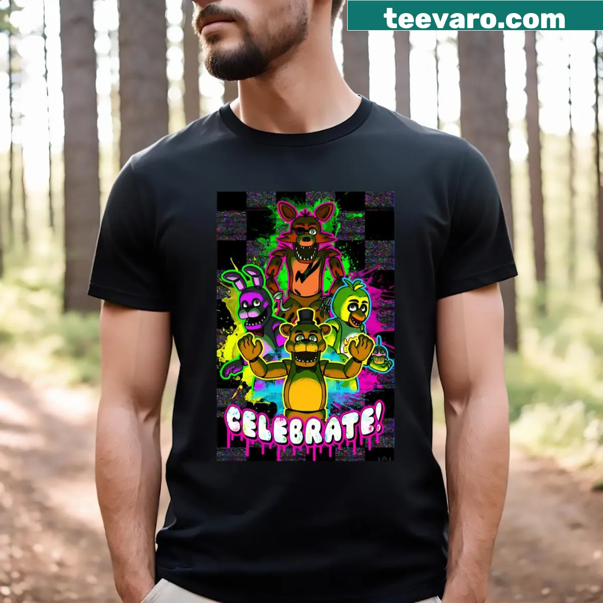 Humorous vintage gaming and movie-themed T-shirt — on a men's t-shirt