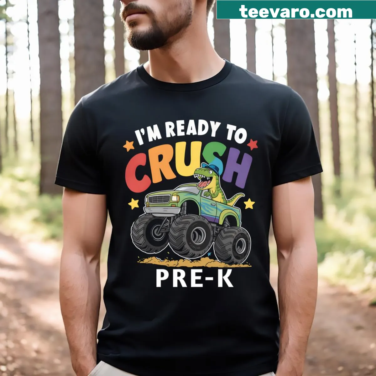 T-shirt with the phrase I'm Ready To Crush Pre K for boys — on a men's t-shirt