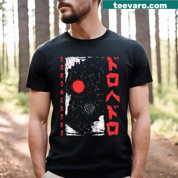 Graphic of Kaiman from Dorohedoro on a t-shirt