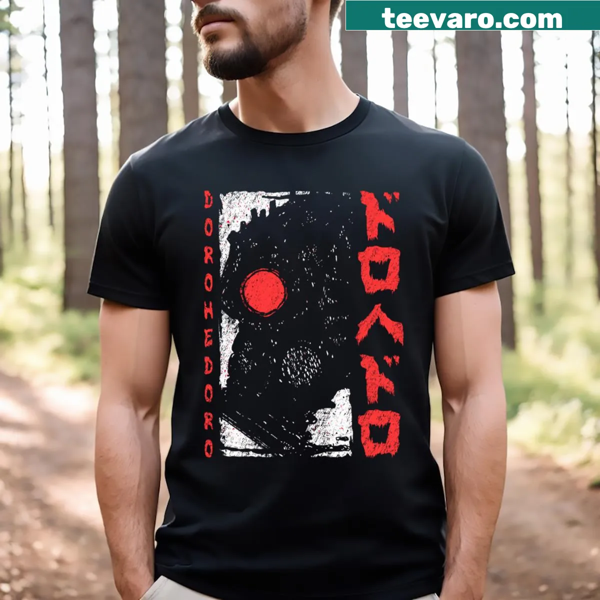Graphic of Kaiman from Dorohedoro on a t-shirt — on a men's t-shirt