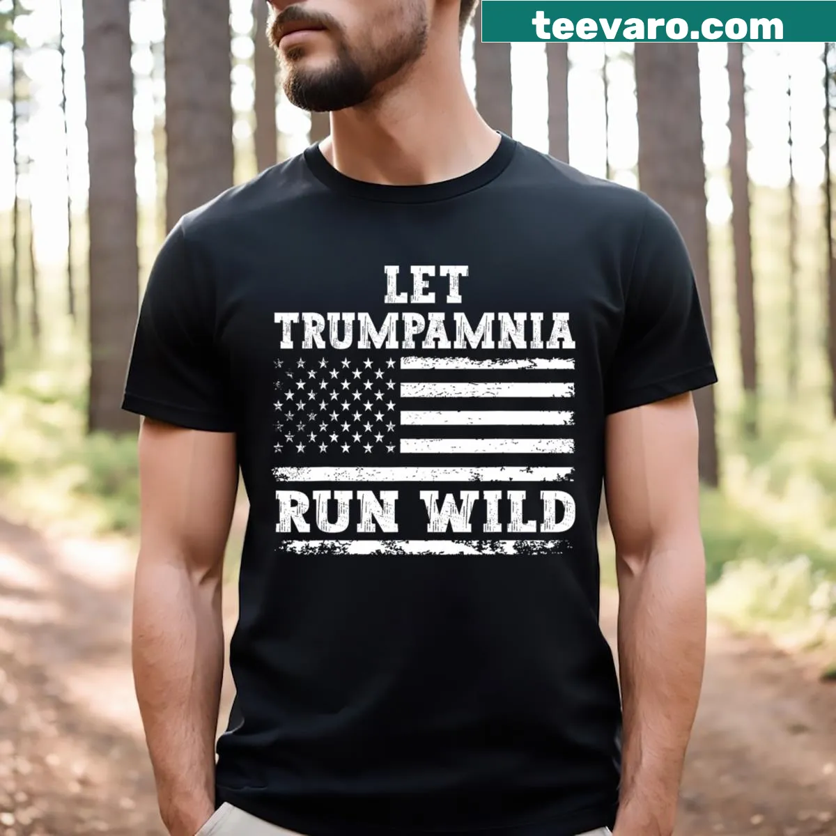 T-shirt with text: 'Lets Watch Scary Movies' — on a men's t-shirt