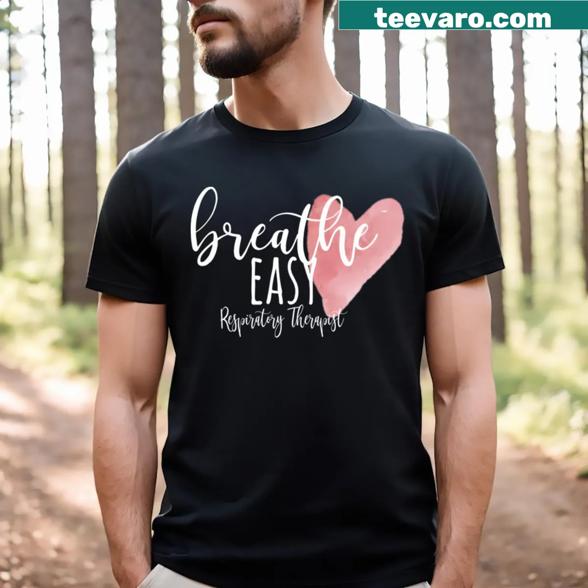 Professional Respiratory Therapist t-shirt with bold text — on a men's t-shirt