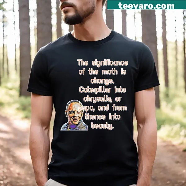Graphic design inspired by Silence of the Lambs movie on t-shirt
