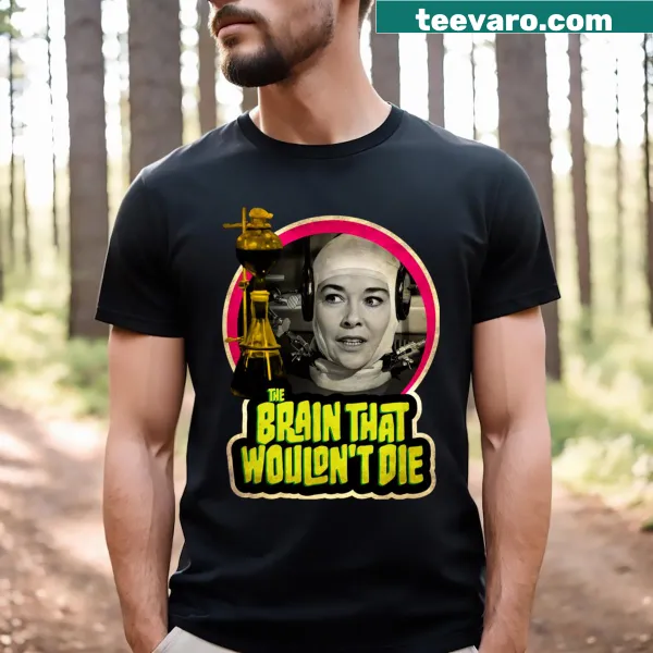 Vintage distressed t-shirt featuring The Brain That Wouldn't Die design
