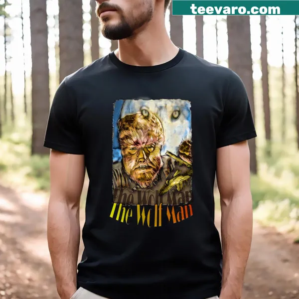 Wolf Man graphic T-shirt for classic horror fans