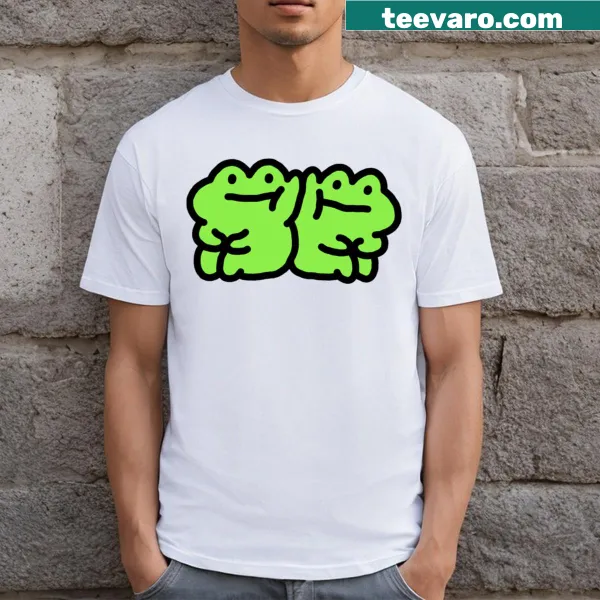 Cartoon t-shirt featuring a fun and engaging frog graphic