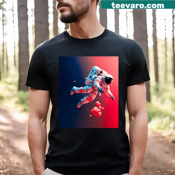Inspirational typographic design on a Cosmic Leap T-shirt