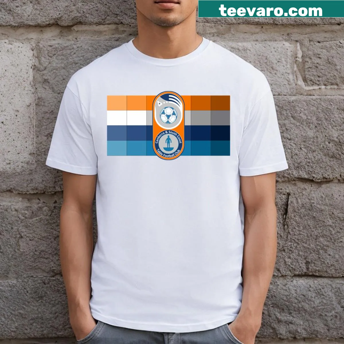 T-shirt representing Csctfc with a unique design — on a men's t-shirt