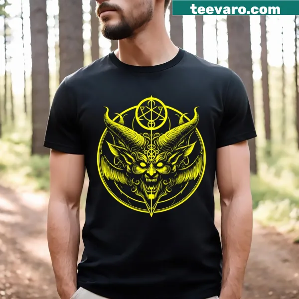 Demonic Gothic T-shirt featuring a devil illustration