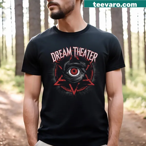Vintage Dream Theater t-shirt featuring classic band imagery