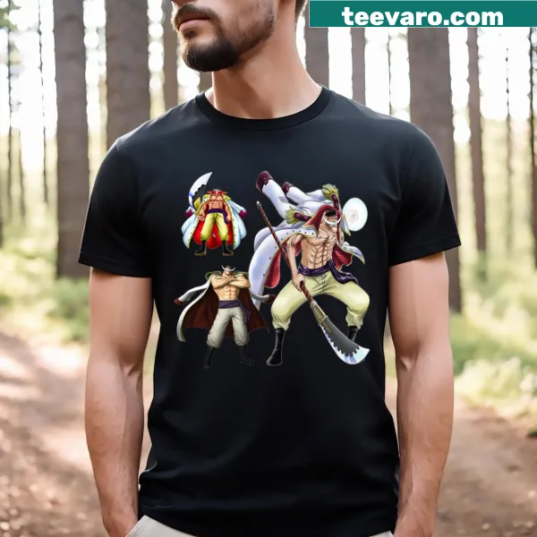 Bold illustration t-shirt featuring the character Edward Newgate