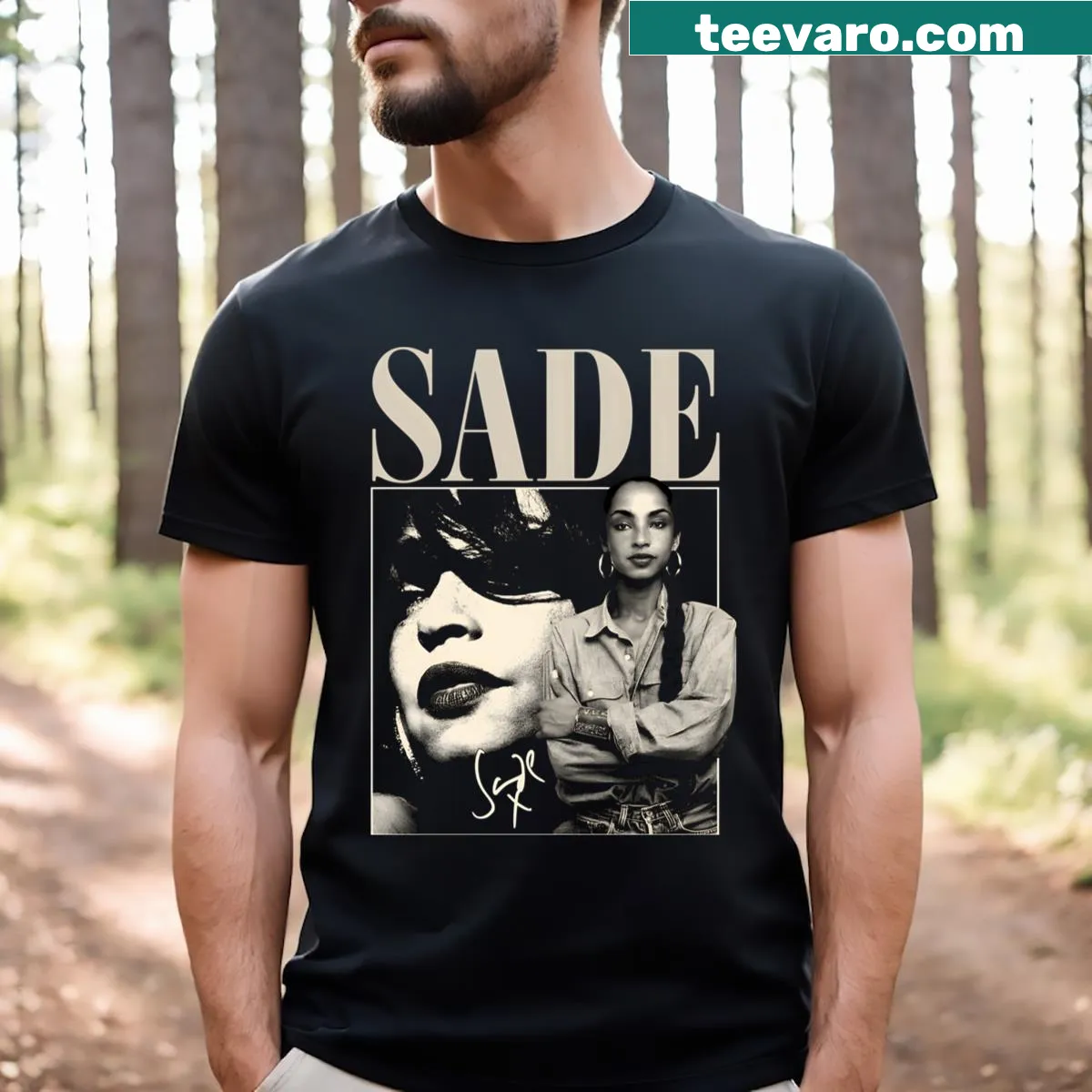 Vintage-style t-shirt featuring song and tour logo for music fans — on a men's t-shirt