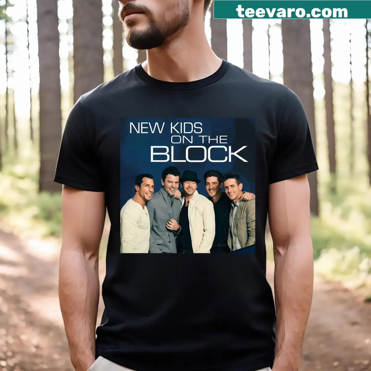 Vintage band logo t-shirt for kids celebrating music history — on a men's t-shirt