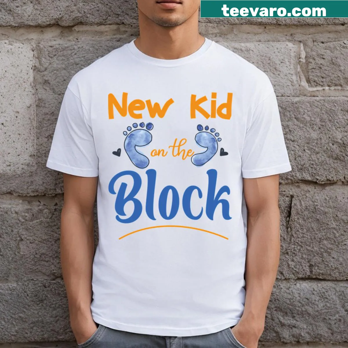 Vintage band logo t-shirt for kids with a faded design — on a men's t-shirt